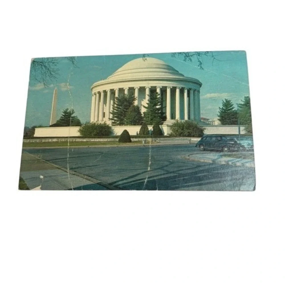 Vintage Jefferson Memorial Washington DC Postcard L.B. Prince Co Unposted